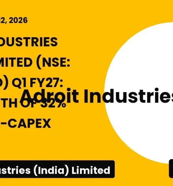 Adroit Industries (india) Limited Q1 FY27 Results