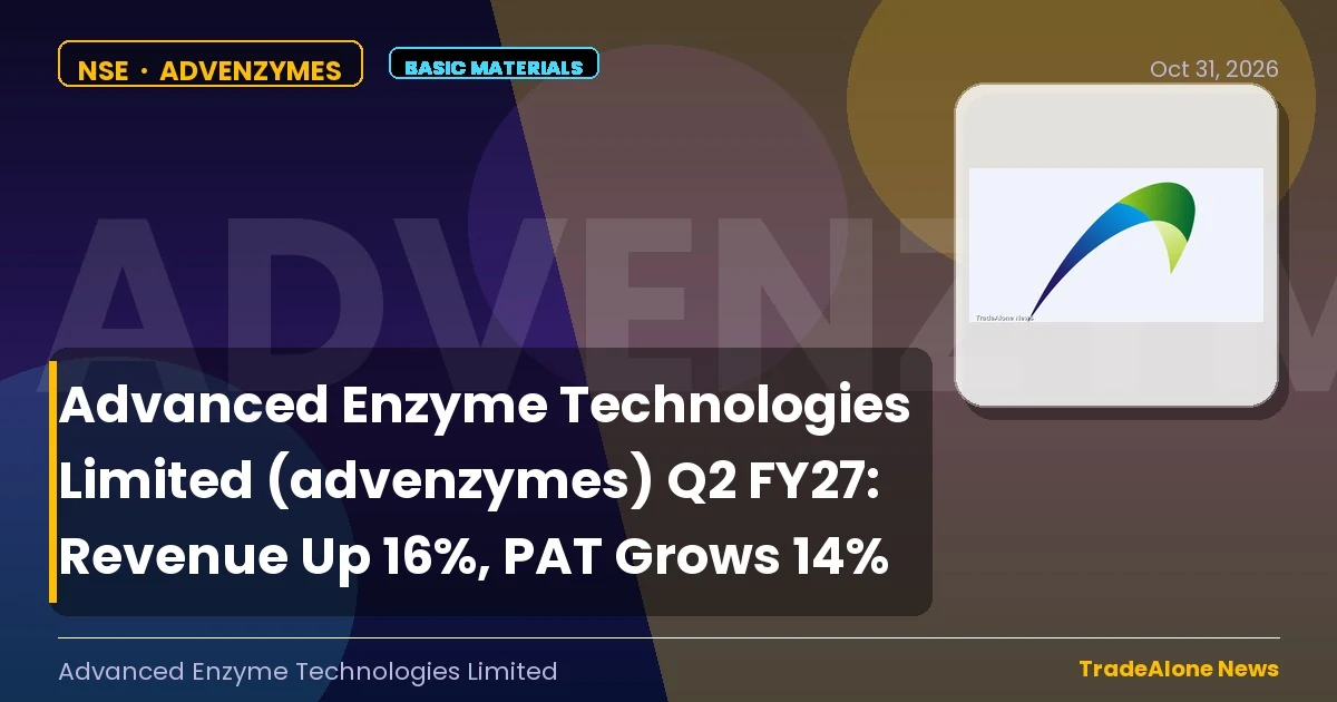 Advanced Enzyme Technologies Limited Advenzymes Q2 FY27 Results