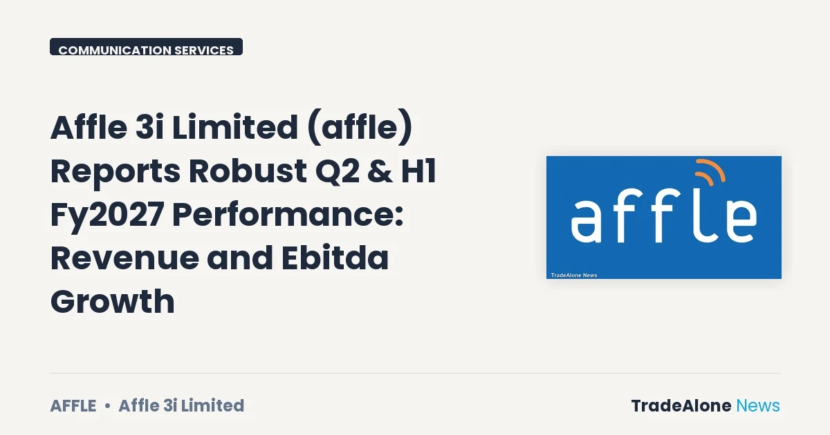 Affle 3i Limited AFFLE Q2 FY27 Results