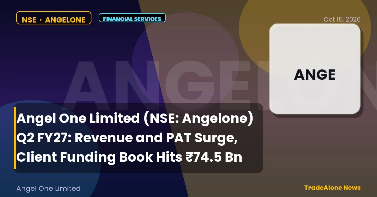 Angel One Limited NSE Q2 FY27 Results