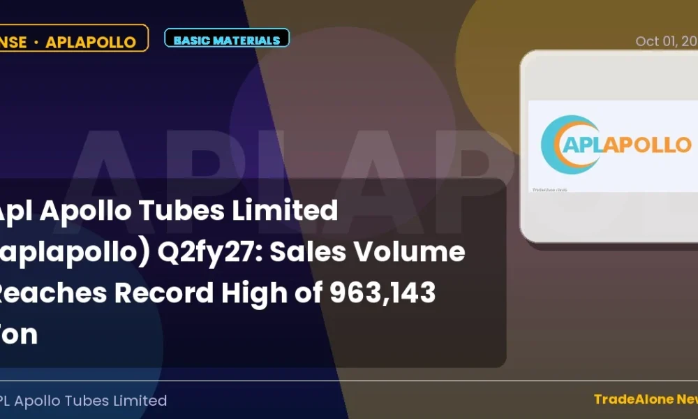 Apl Apollo Tubes Limited NSE Aplapollo Q2fy27 Sales Volume