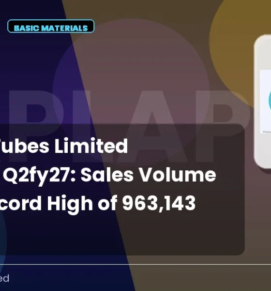 Apl Apollo Tubes Limited NSE Aplapollo Q2fy27 Sales Volume
