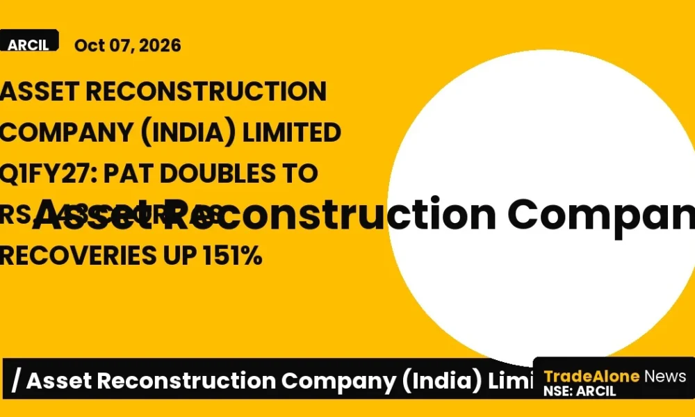 Asset Reconstruction Company (india) Limited Q1fy27 Results