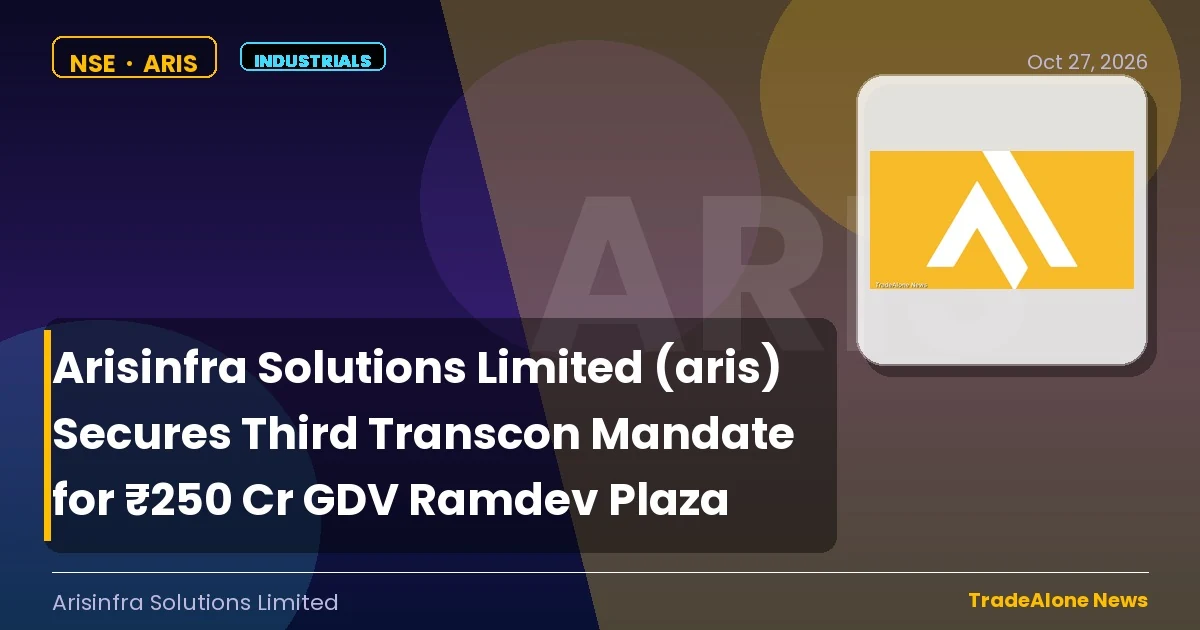 Arisinfra Solutions Limited ARIS Q3 FY27 Transcon Mandate