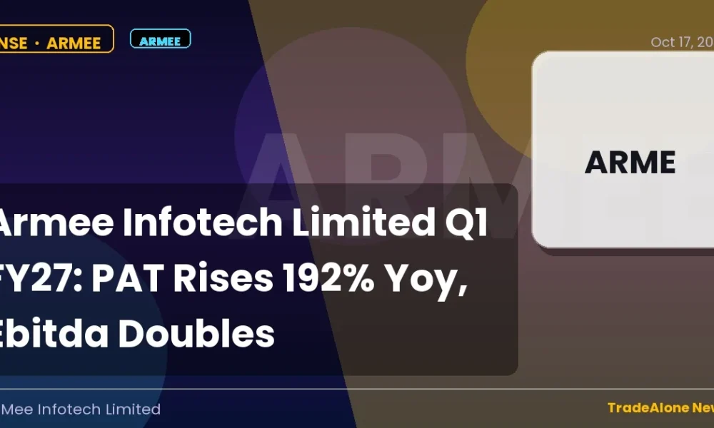 Armee Infotech Limited ARMEE Q1 FY27 Results