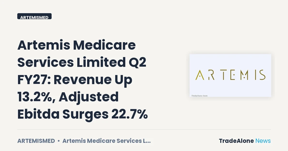 Artemis Medicare Services Limited Artemismed Q2 FY27 Results