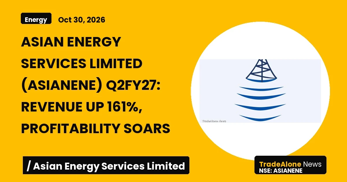 Asian Energy Services Limited Asianene Q2fy27 Results