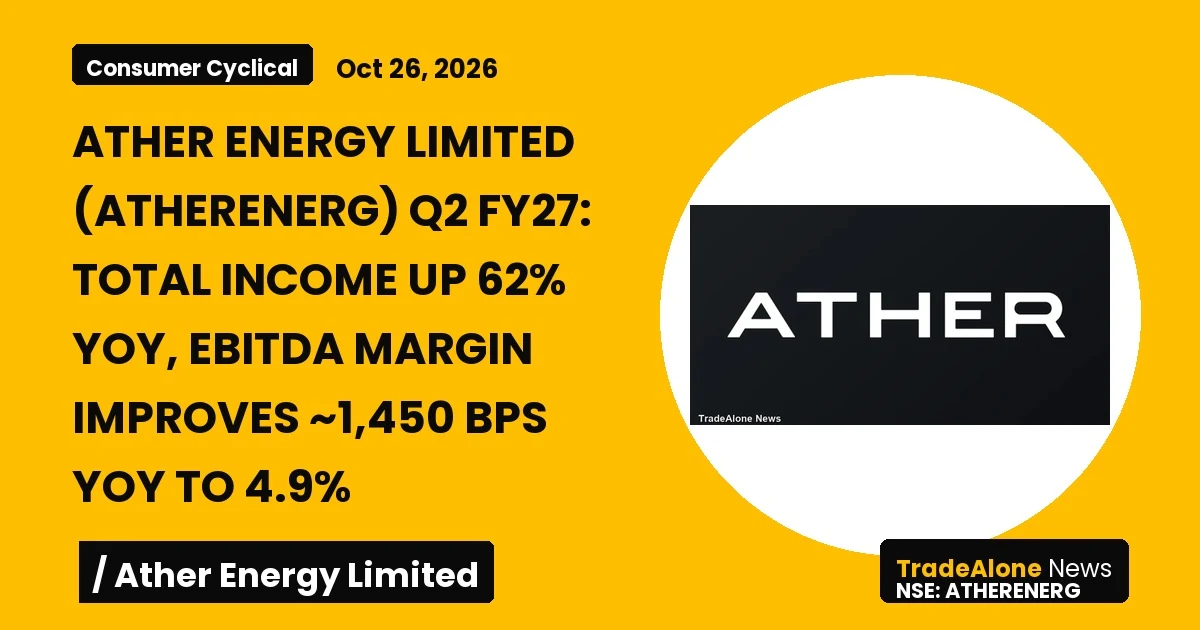 Ather Energy Limited Atherenerg Q2 FY27 Results