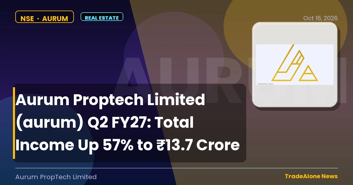 Aurum Proptech Limited AURUM Q2 FY27 Results