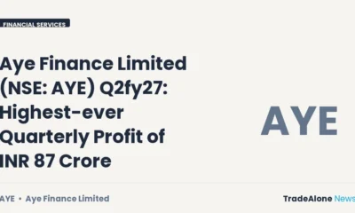 Aye Finance Limited NSE AYE Q2fy27 Results
