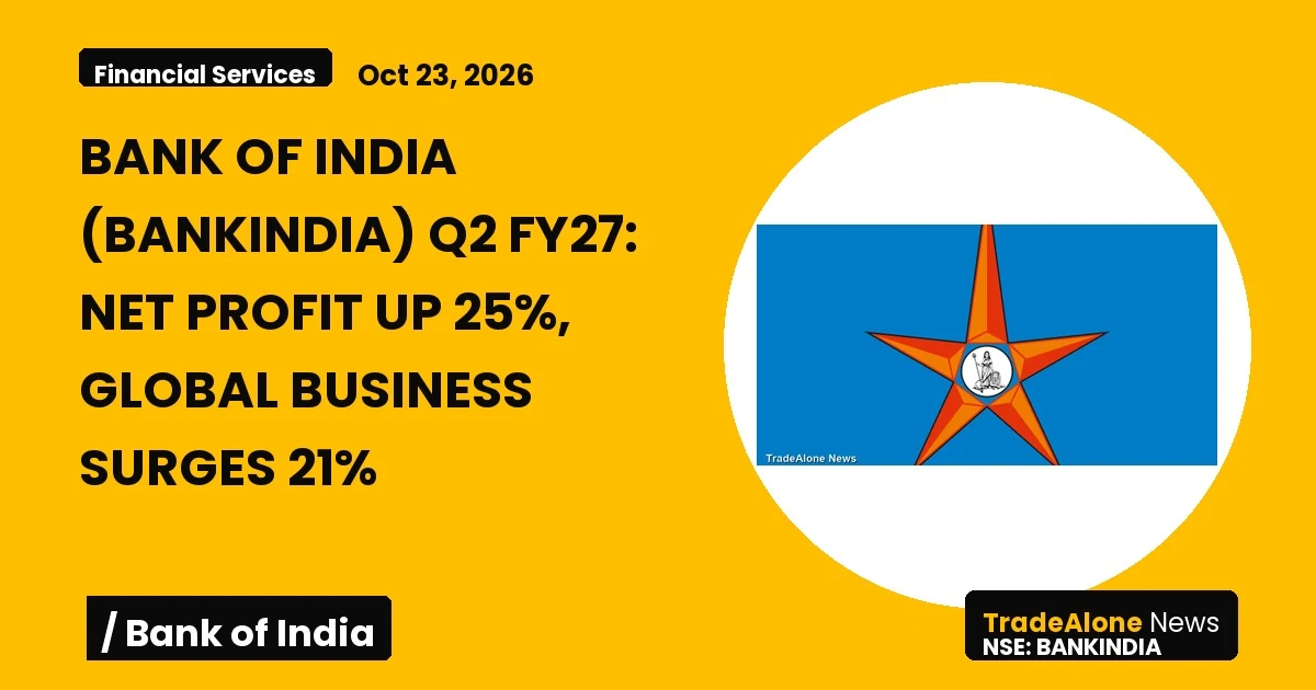 Bank of India Bankindia Q2 FY27 Results