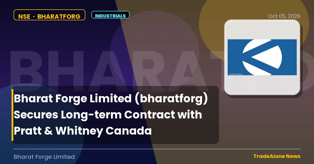 Bharat Forge Limited Bharatforg Long-term Contract Pratt & Whitney Canada