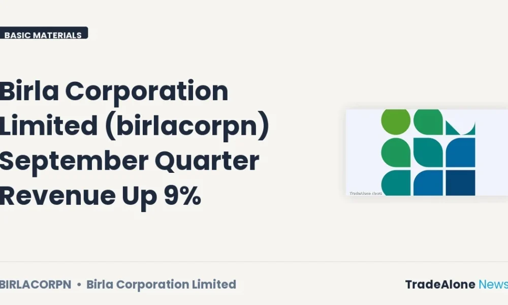 Birla Corporation Limited Birlacorpn September Quarter Results