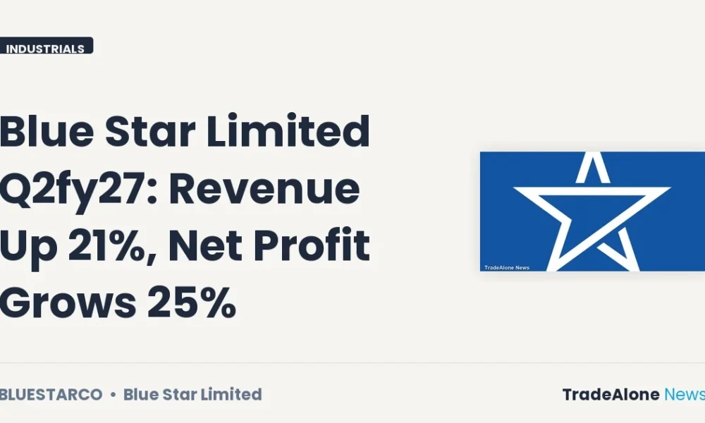 Blue Star Limited Bluestarco Q2fy27 Results