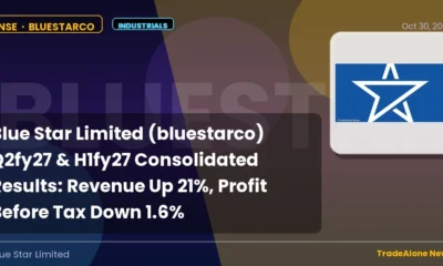 Blue Star Limited Bluestarco Q2fy27 Results