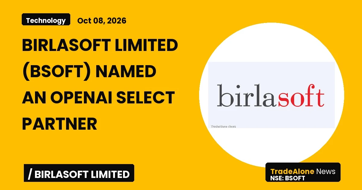 Birlasoft Limited BSOFT Q4 FY26: Named an Openai Select Partner