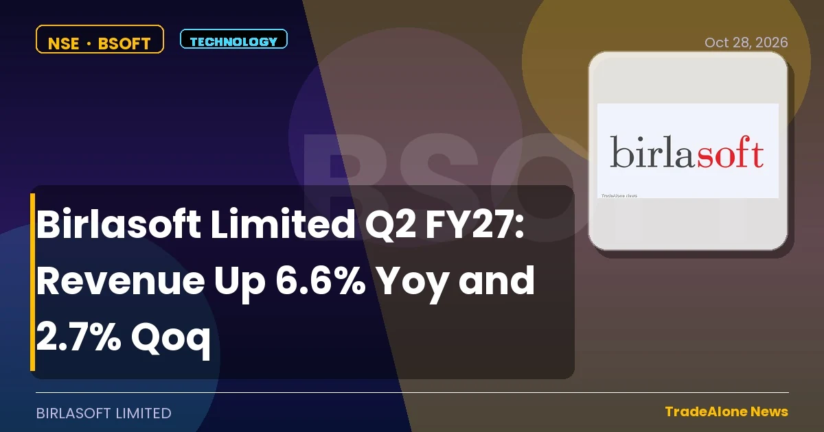 Birlasoft Limited BSOFT Q2 FY27 Results