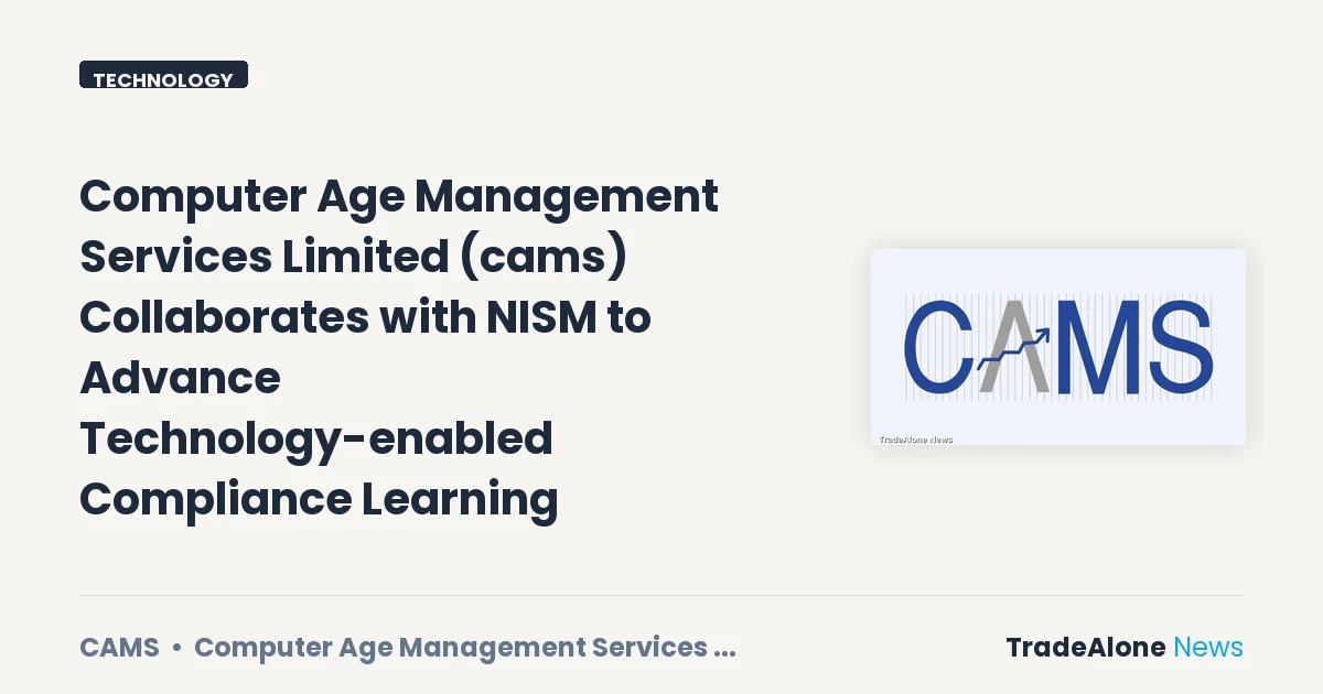 Computer Age Management Services Limited CAMS Q4 FY26 Collaboration