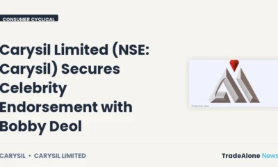 Carysil Limited NSE Carysil Celebrity Endorsement