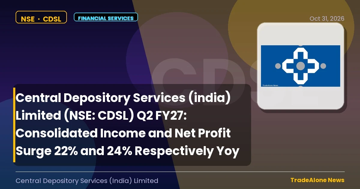Central Depository Services (india) Limited NSE CDSL Q2 FY27 Results