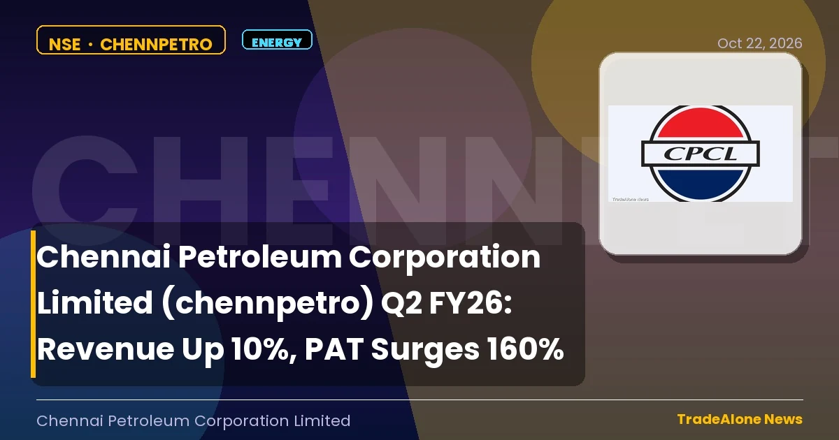 Chennai Petroleum Corporation Limited NSE Chennpetro Q2 FY26 Results