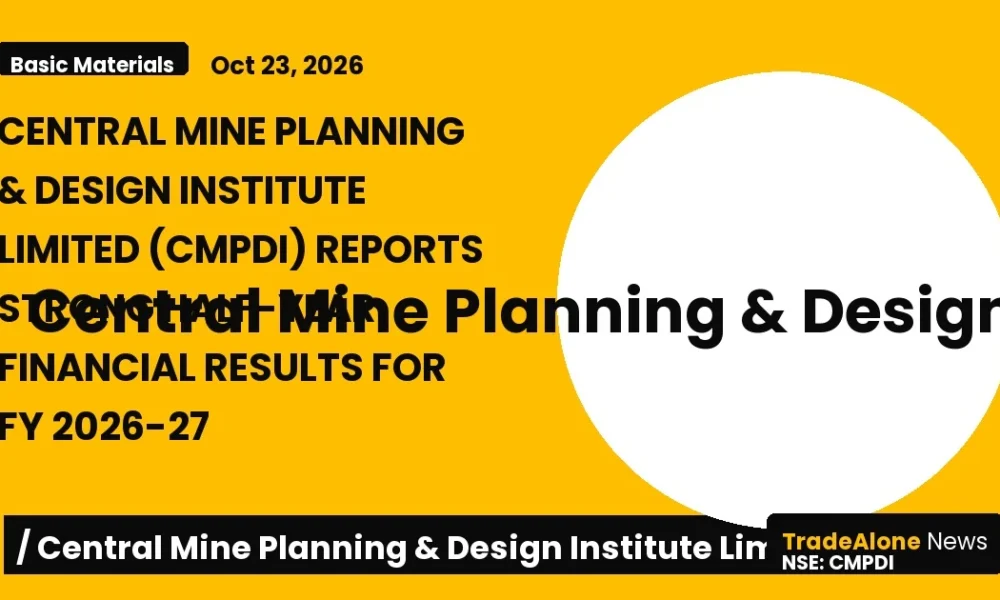 Central Mine Planning & Design Institute Limited (cmpdi) 6M Fy26-27 Results