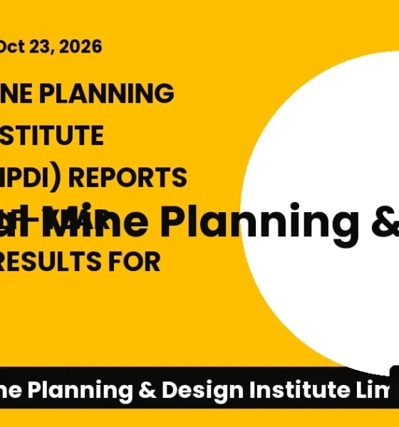 Central Mine Planning & Design Institute Limited (cmpdi) 6M Fy26-27 Results