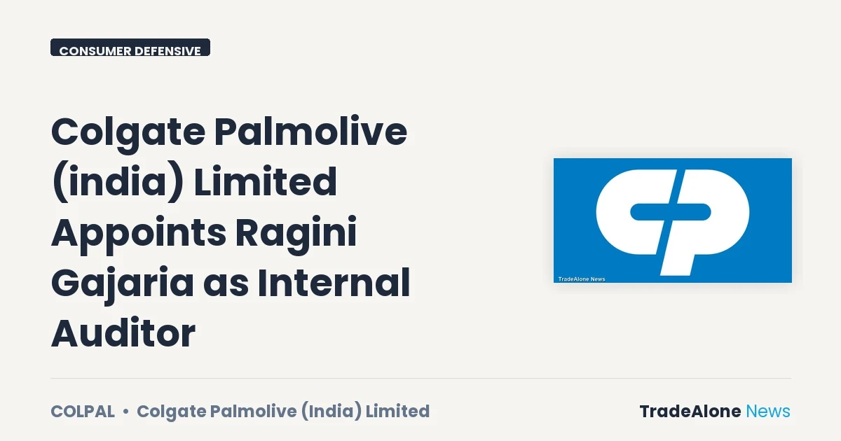 Colgate Palmolive (india) Limited Colpal October 2026 Recommendation