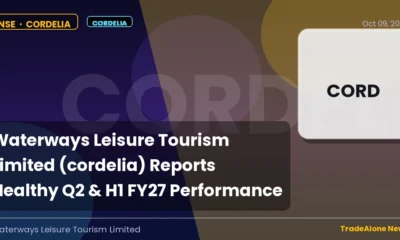 Waterways Leisure Tourism Limited Cordelia Q2 FY27 Results