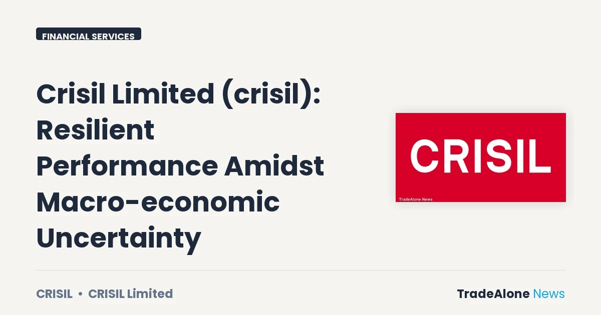Crisil Limited Crisil Q3 FY27 Performance