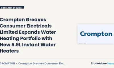 Crompton Greaves Consumer Electricals Limited Crompton October 2026 New Water Heaters