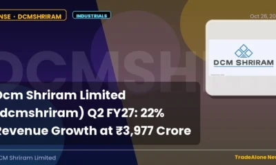 Dcm Shriram Limited Dcmshriram Q2 FY27 Results