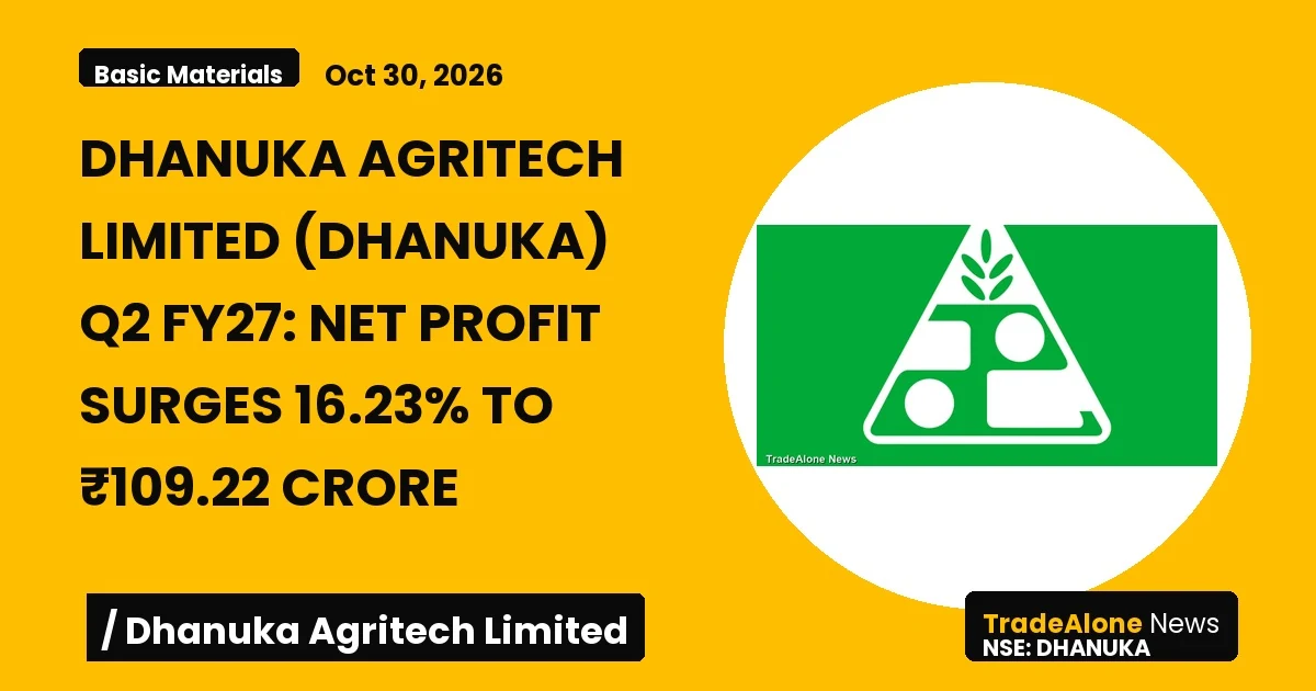 Dhanuka Agritech Limited Dhanuka Q2 FY27 Results