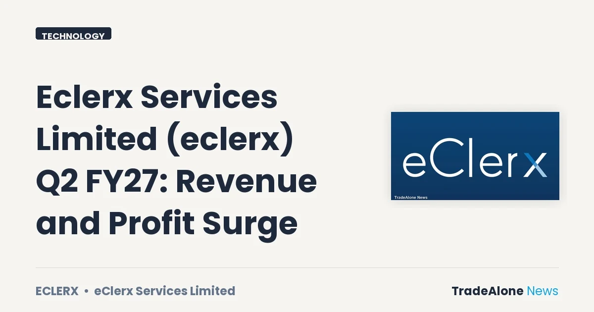 Eclerx Services Limited Eclerx Q2 FY27 Results