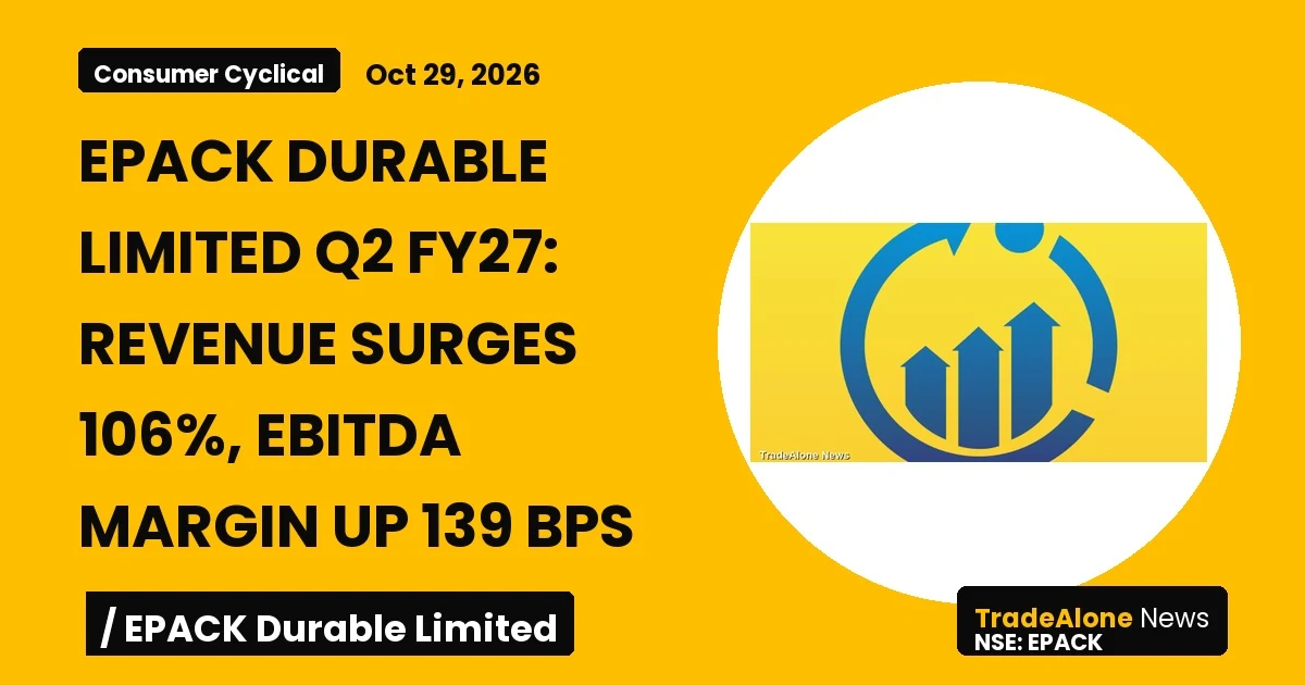 Epack Durable Limited Q2 FY27 Results
