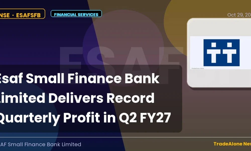 Esaf Small Finance Bank Limited Esafsfb Q2 FY27 Results
