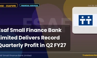 Esaf Small Finance Bank Limited Esafsfb Q2 FY27 Results