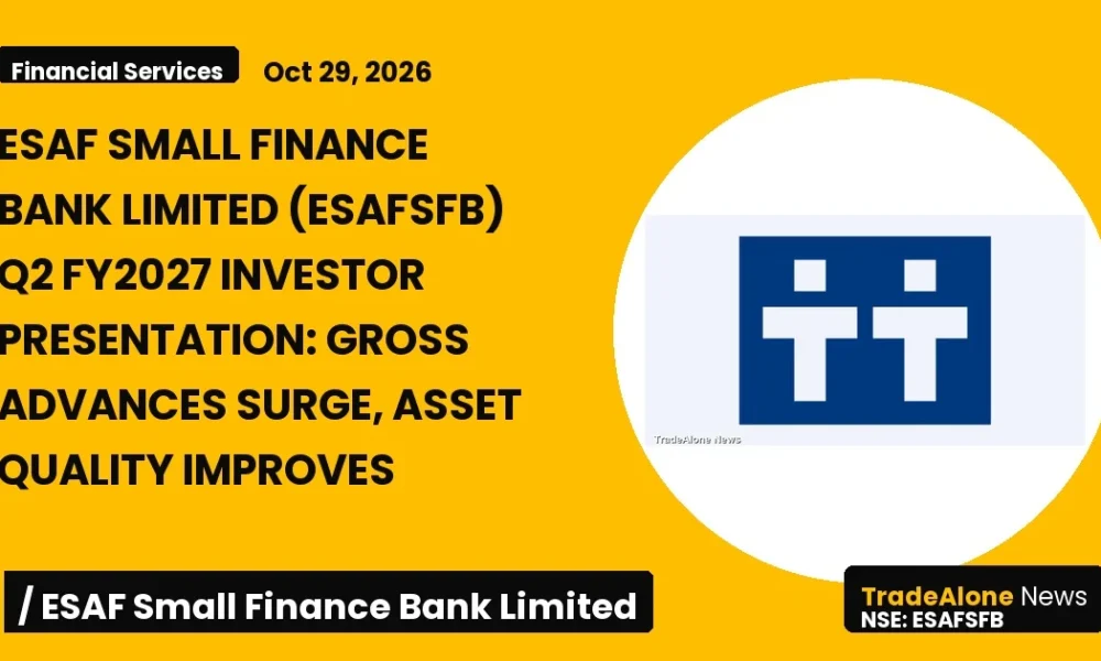 Esaf Small Finance Bank Limited Esafsfb Q2 FY27 Results