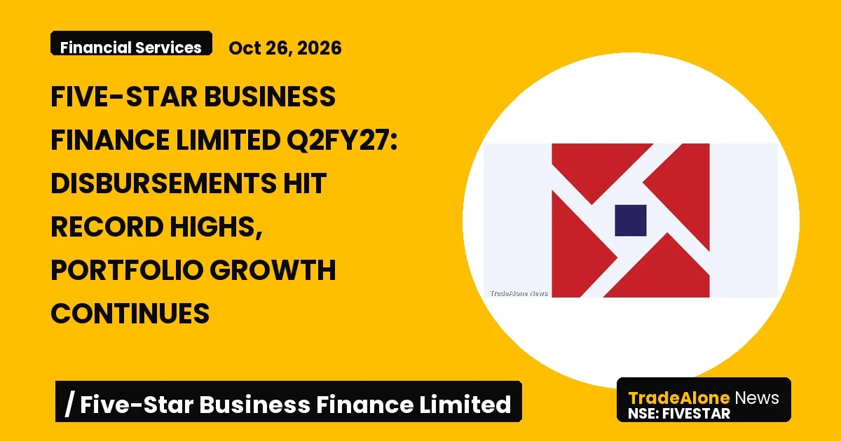 Five-star Business Finance Limited Fivestar Q2fy27 Results