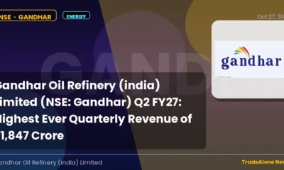 Gandhar Oil Refinery (india) Limited NSE Gandhar Q2 FY27 Record Revenue