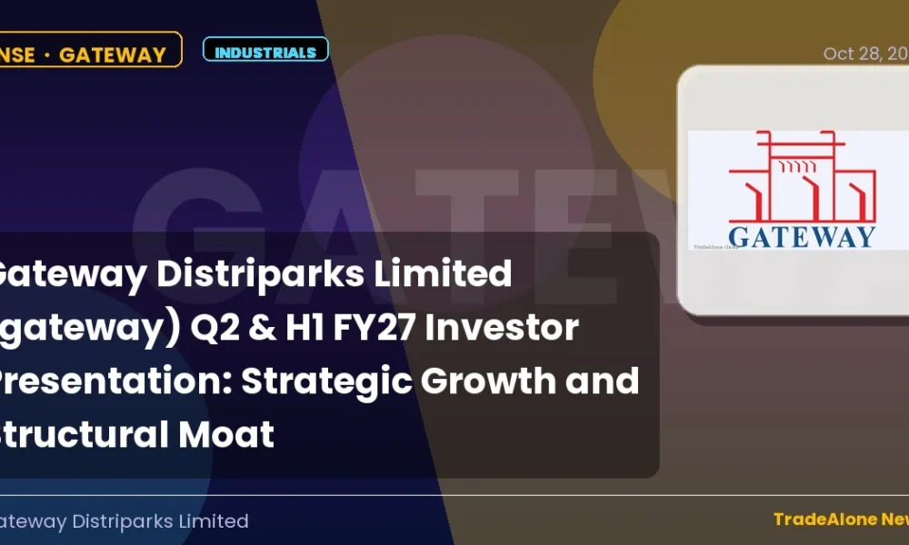 Gateway Distriparks Limited Gateway Q2 FY27 Investor Presentation