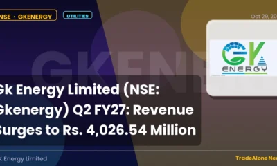 Gk Energy Limited NSE Gkenergy Q2 FY27 Revenue