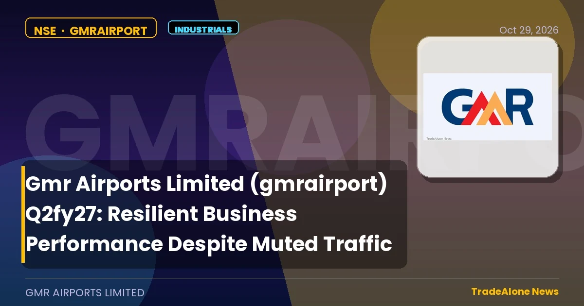 Gmr Airports Limited Gmrairport Q2fy27 Results