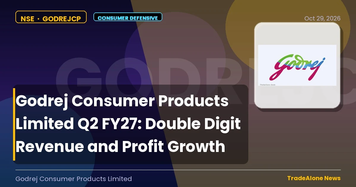 Godrej Consumer Products Limited Godrejcp Q2 FY27 Results