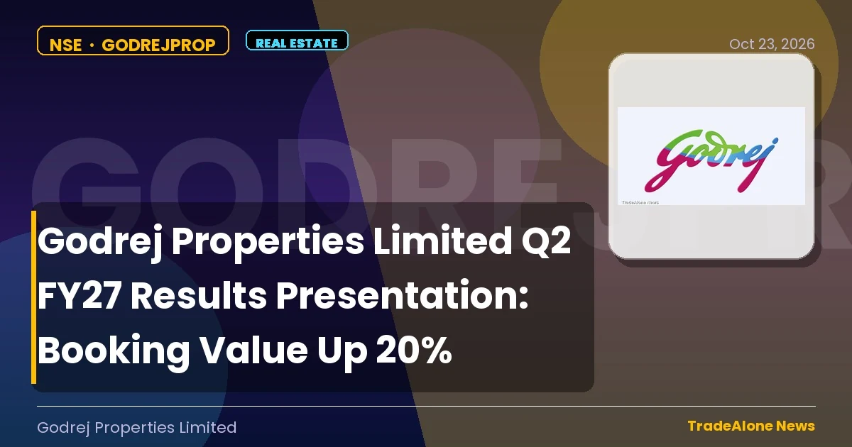 Godrej Properties Limited Godrejprop Q2 FY27 Results