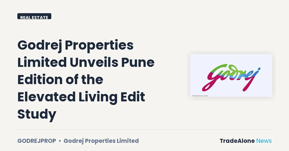 Godrej Properties Limited Godrejprop October 2026 Study