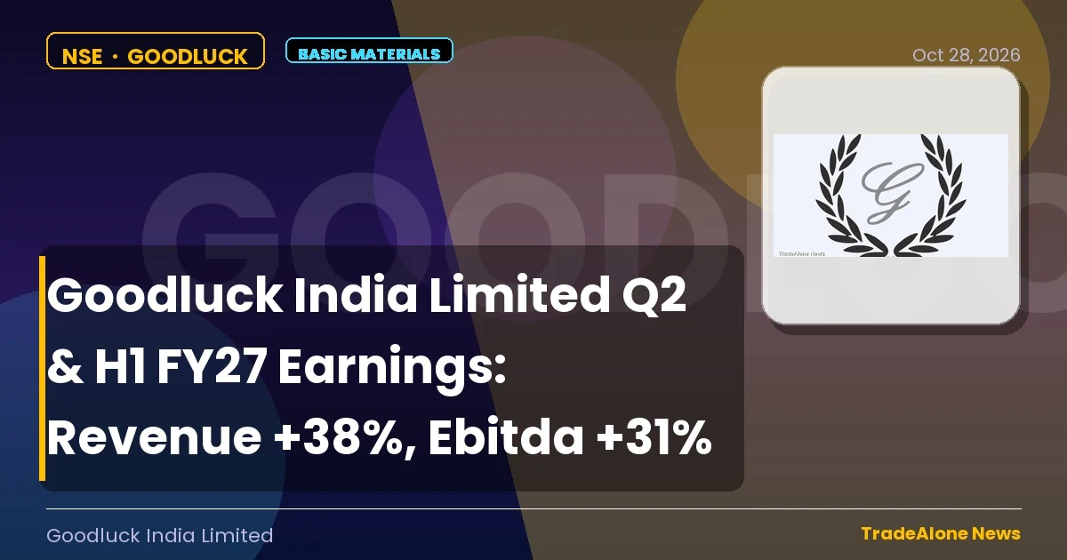 Goodluck India Limited Goodluck Q2 FY27 Earnings