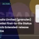 Granules India Limited Granules First-to-file Status ANDA
