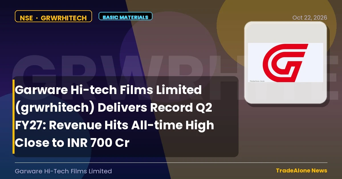 Garware Hi-tech Films Limited Grwrhitech Q2 FY27 Results