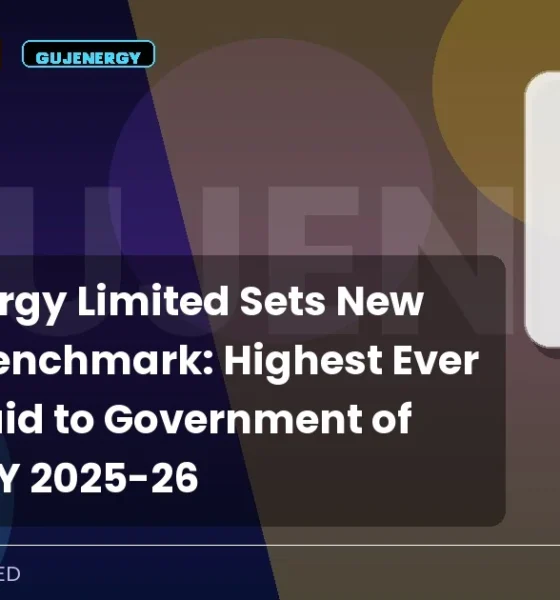 Gujarat Energy Limited Gujenergy Highest Dividend FY26